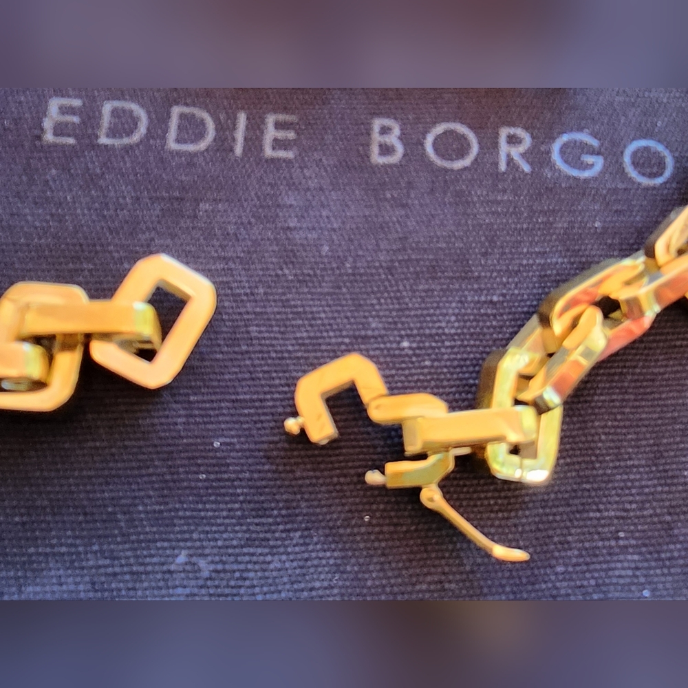 EDDIE BORGO Supra Chain Link Earrings NWT SALE 🤑 - Picture 8 of 9
